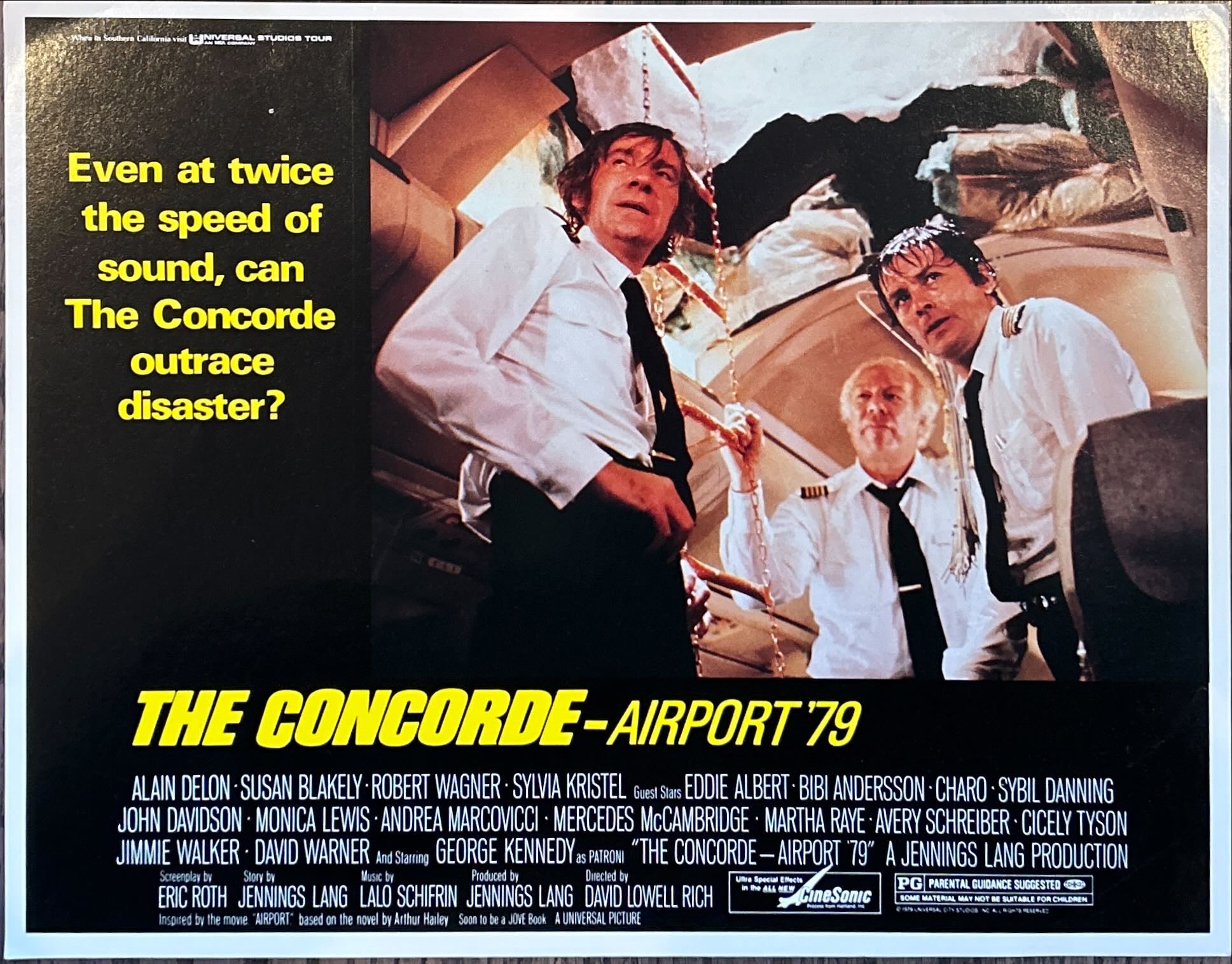 Concorde Airport 79 (1979) 4x Lobby Cards - Alain Delon