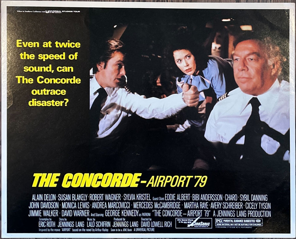 Concorde Airport 79 (1979) 4x Lobby Cards - Alain Delon
