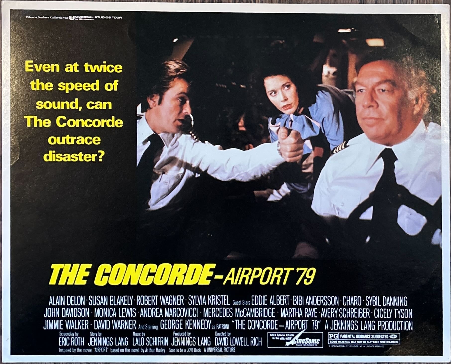 Concorde Airport 79 (1979) 4x Lobby Cards - Alain Delon