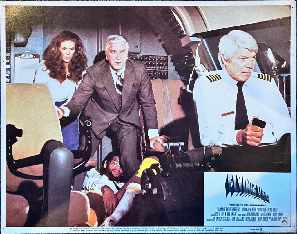 AIRPLANE 4 int'l Lobby Cards 1980
