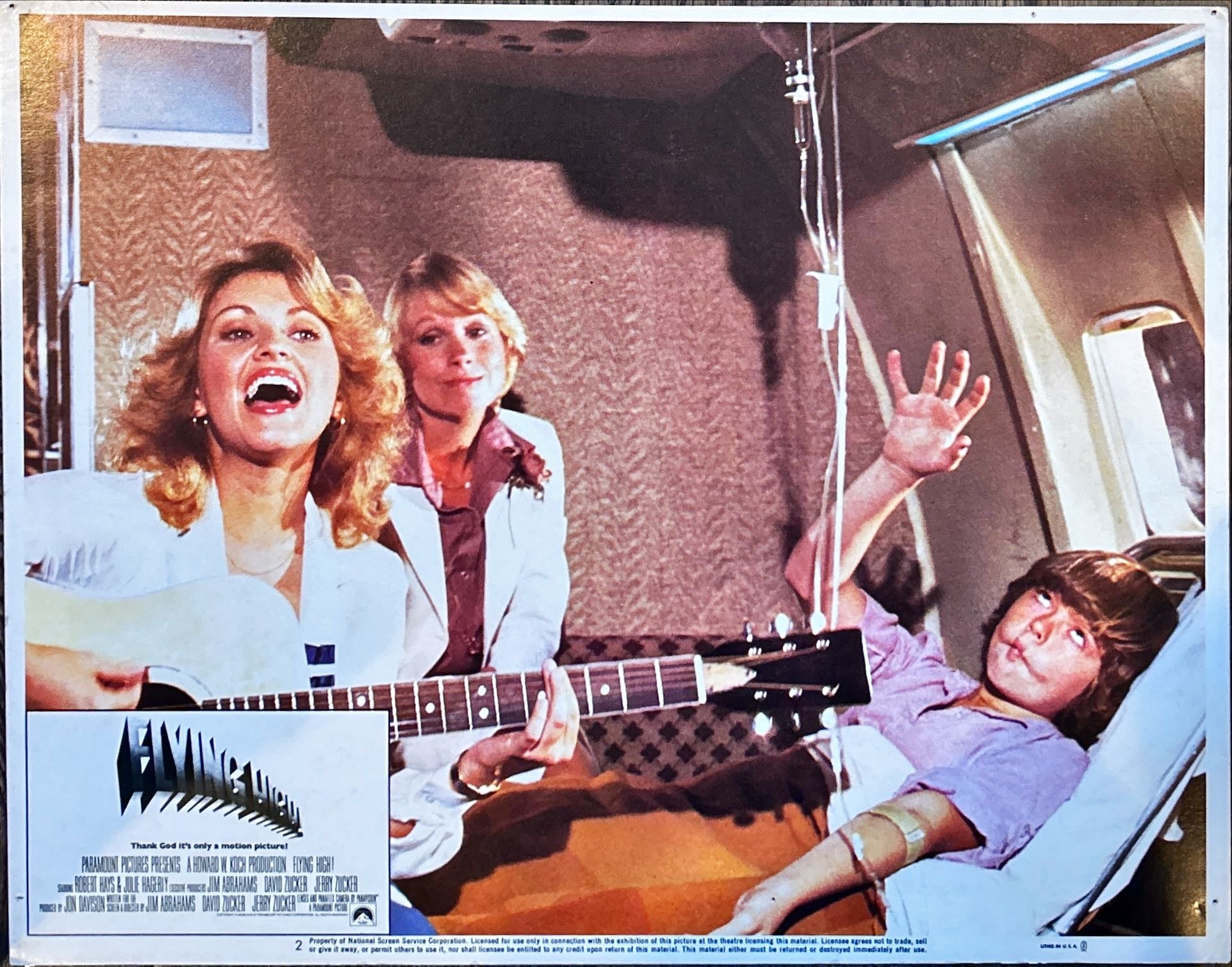 AIRPLANE 4 int'l Lobby Cards 1980