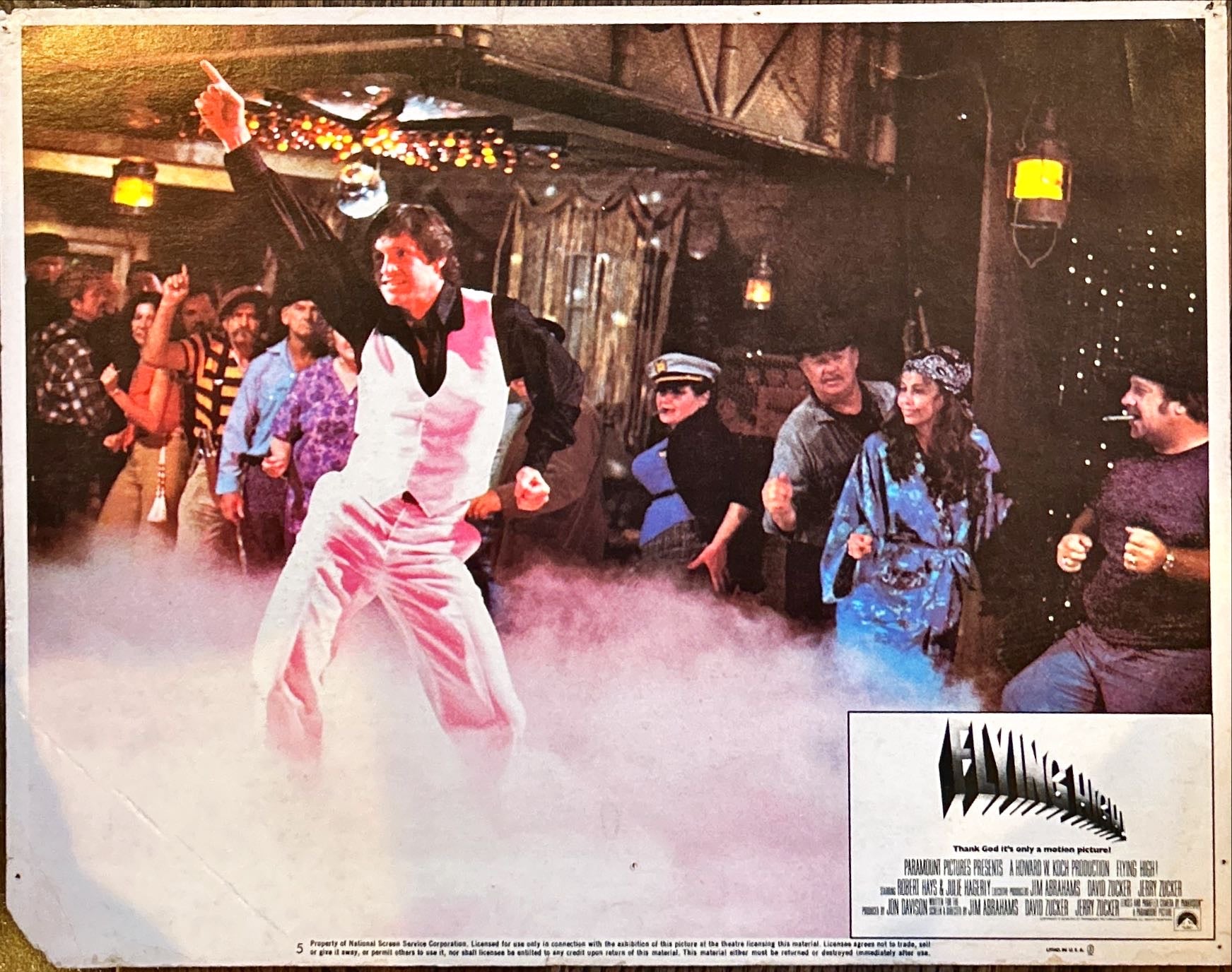 AIRPLANE 4 int'l Lobby Cards 1980