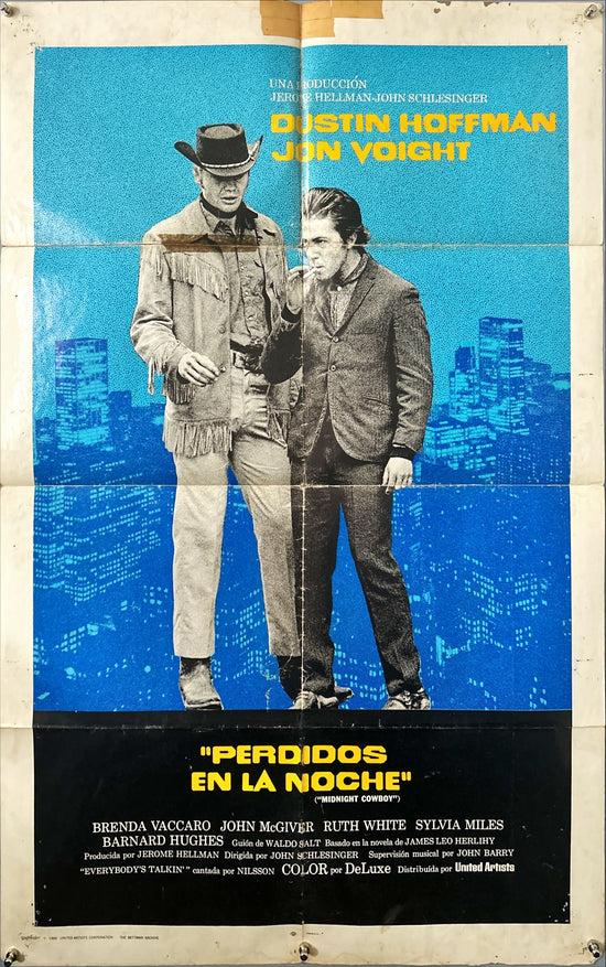 MIDNIGHT COWBOY (1969) ONE SHEET MOVIE POSTER - ARG