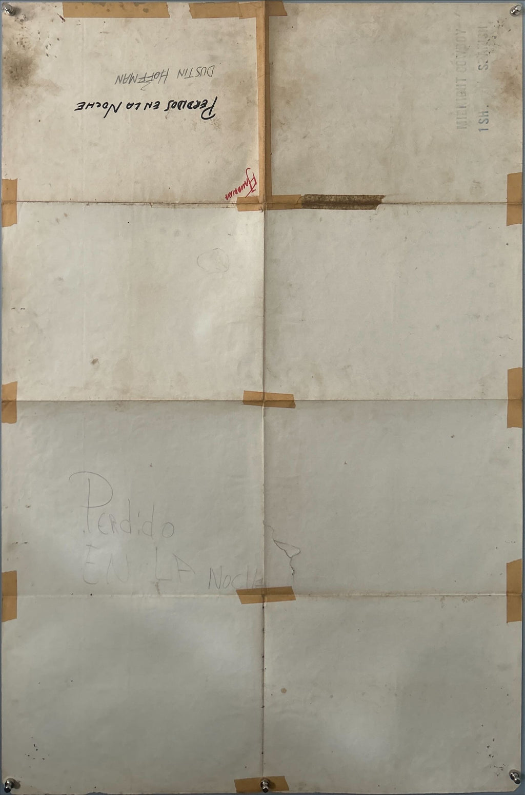 MIDNIGHT COWBOY (1969) ONE SHEET MOVIE POSTER - ARG