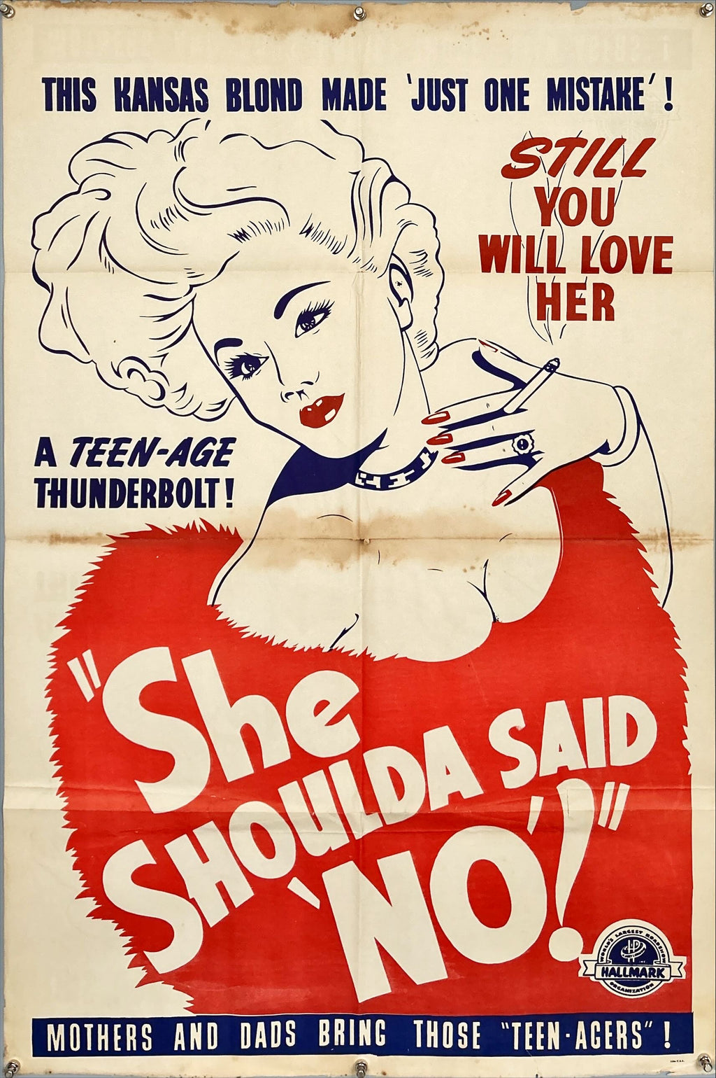 She Shoulda Said No (1949) One Sheet Movie Poster