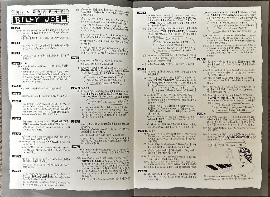 Billy Joel – The Nylon Curtain 1982 Japanese Limited Edition w/ Booklet