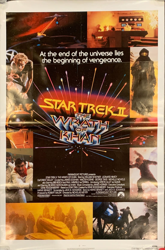 Star Trek II The Wrath of Kahn 1sh 1982  Leonard Nimoy, William Shatner, sci-fi sequel