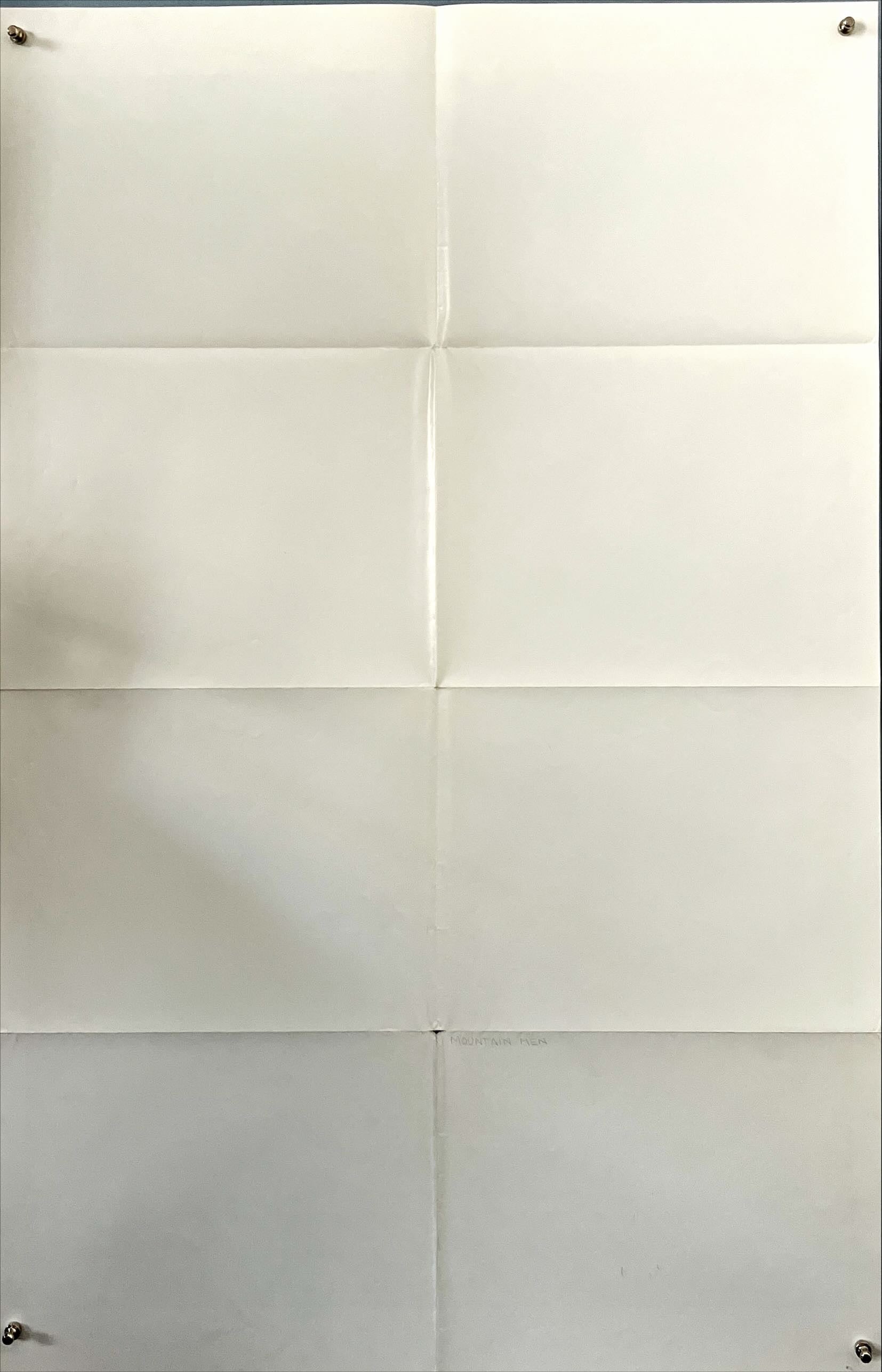 The Mountain Men (1980) – Original Vintage Poster Featuring Charlton Heston