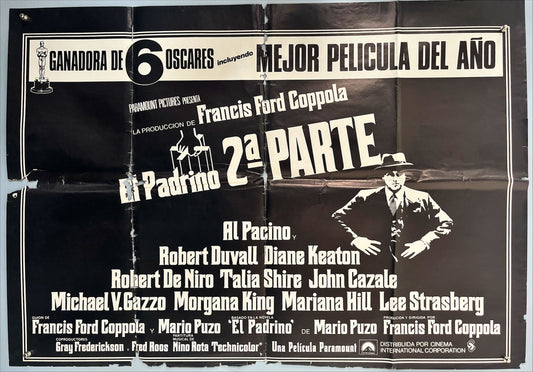 The Godfather Part II (1974) – Original Spanish Half-Sheet Movie Poster (70x50 cm) | Francis Ford Coppola | Al Pacino, Robert De Niro | Paramount Pictures