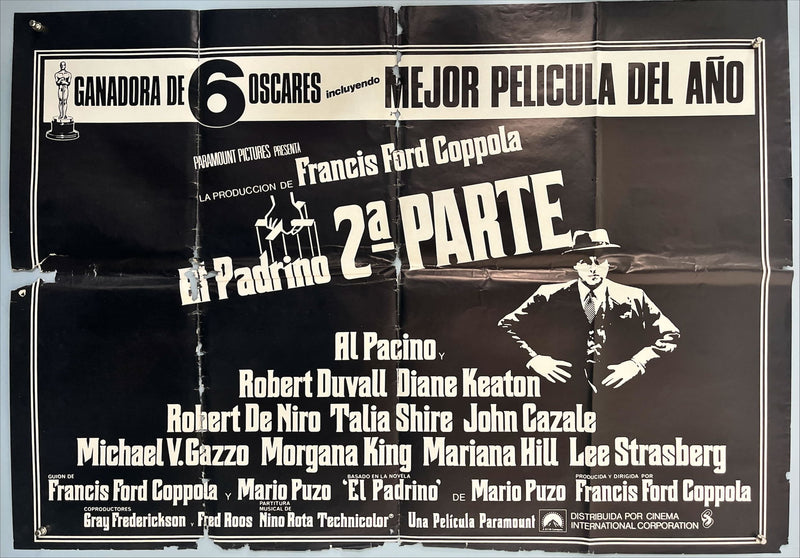 The Godfather Part II (1974) – Original Spanish Half-Sheet Movie Poster (70x50 cm) | Francis Ford Coppola | Al Pacino, Robert De Niro | Paramount Pictures