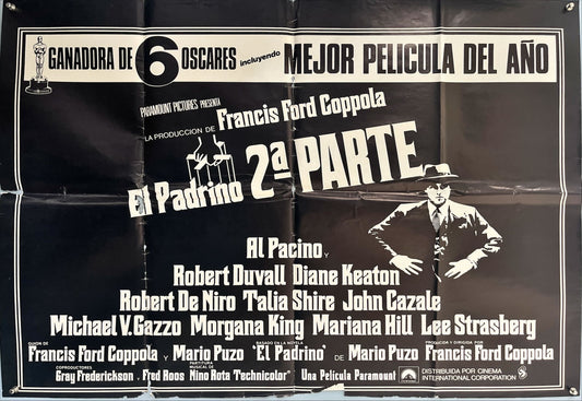 The Godfather Part II (1974) – Original Spanish Half-Sheet Movie Poster (70x50 cm) | Francis Ford Coppola | Al Pacino, Robert De Niro | Paramount Pictures