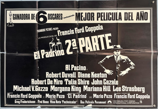 The Godfather Part II (1974) Original Spanish Half-Sheet Poster (70 x 50 cm) – Directed by Francis Ford Coppola
