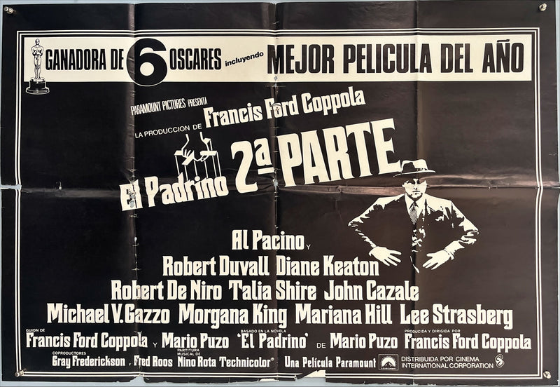 The Godfather Part II (1974) Original Spanish Half-Sheet Poster (70 x 50 cm) – Directed by Francis Ford Coppola