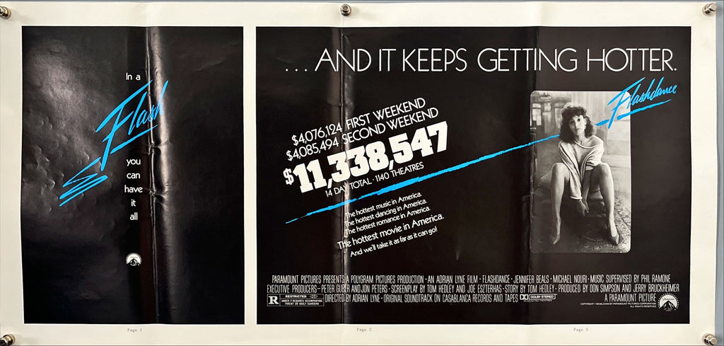 Flashdance (1983) – Rare Original U.S. Box Office Theatrical Poster (18x24”)