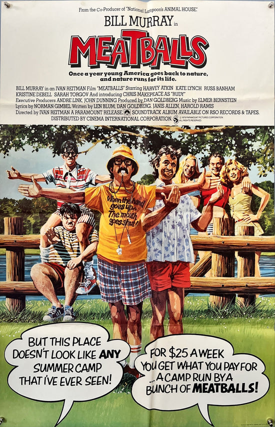 MEATBALLS (1979) – Original U.S. One Sheet Movie Poster (27x41”) “Speech Bubble Style” – Rare First Release Variant