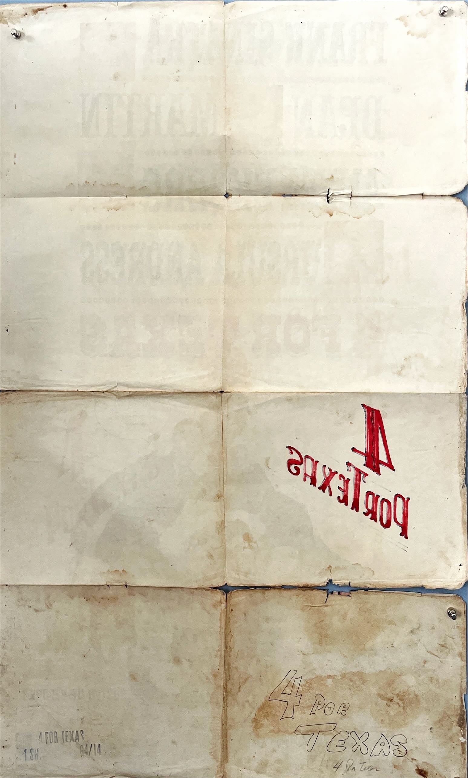 4 FOR TEXAS (1963) – Original Vintage US One Sheet Poster – Sinatra, Martin, Andress, Ekberg – Warner Bros.