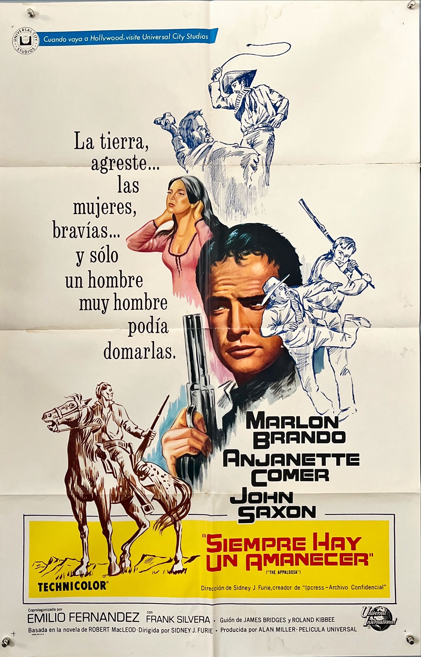 The Appaloosa (Siempre Hay Un Amanecer) – Original Mexican One Sheet Movie Poster (1966)