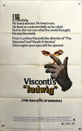 Ludwig (1972) – Original U.S. One-Sheet Movie Poster (27x41”) | Luchino Visconti’s Historical Epic | Helmut Berger, Romy Schneider | MGM | Folded