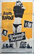 La Bride sur le cou (Solamente por Amor) – 1961 Original Mexican One-Sheet Movie Poster (27x41”) | Brigitte Bardot | French Cinema Classic | Folded