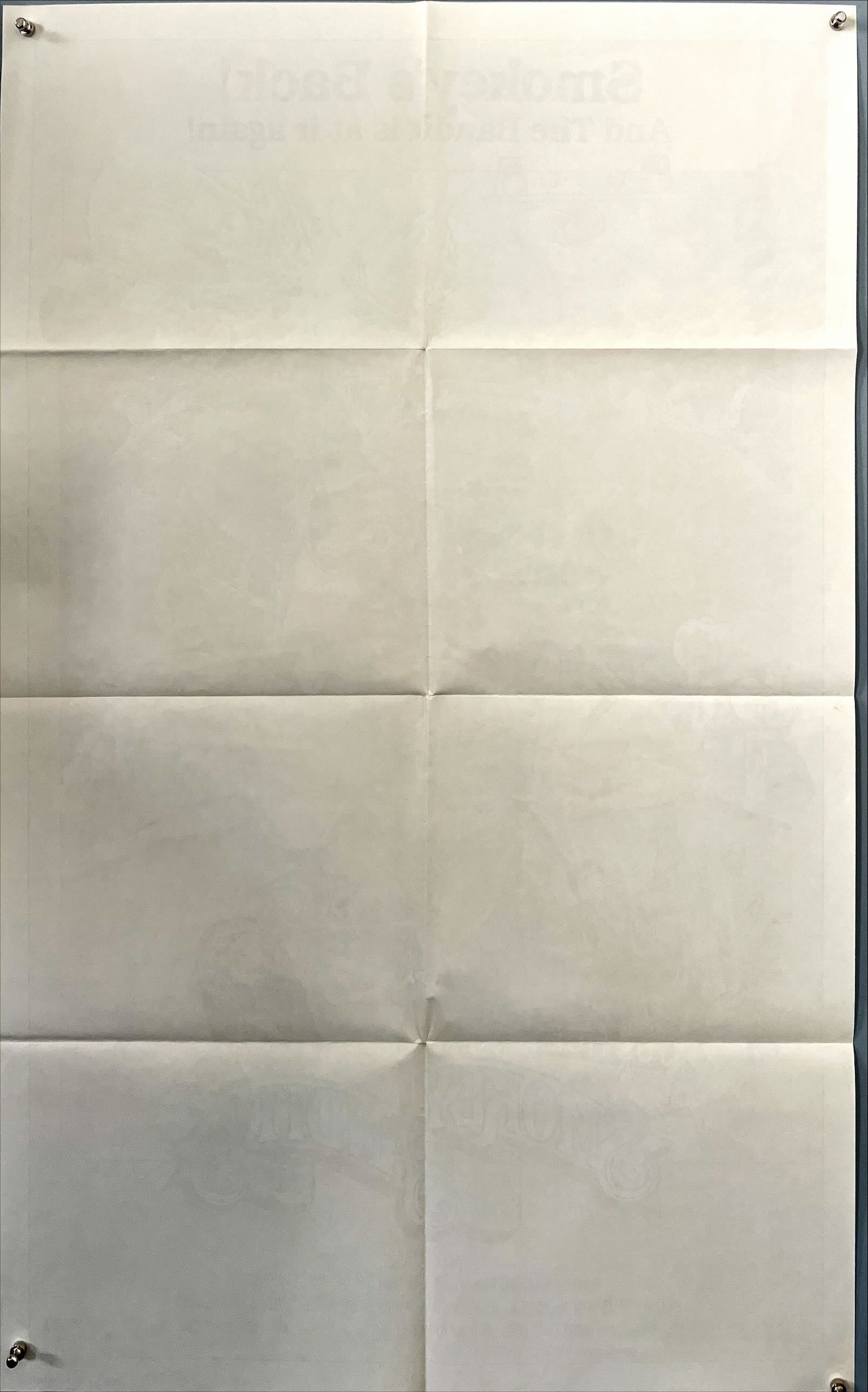 Original 1983 “Smokey and the Bandit Part 3” One Sheet Movie Poster (U.S.) – Folded