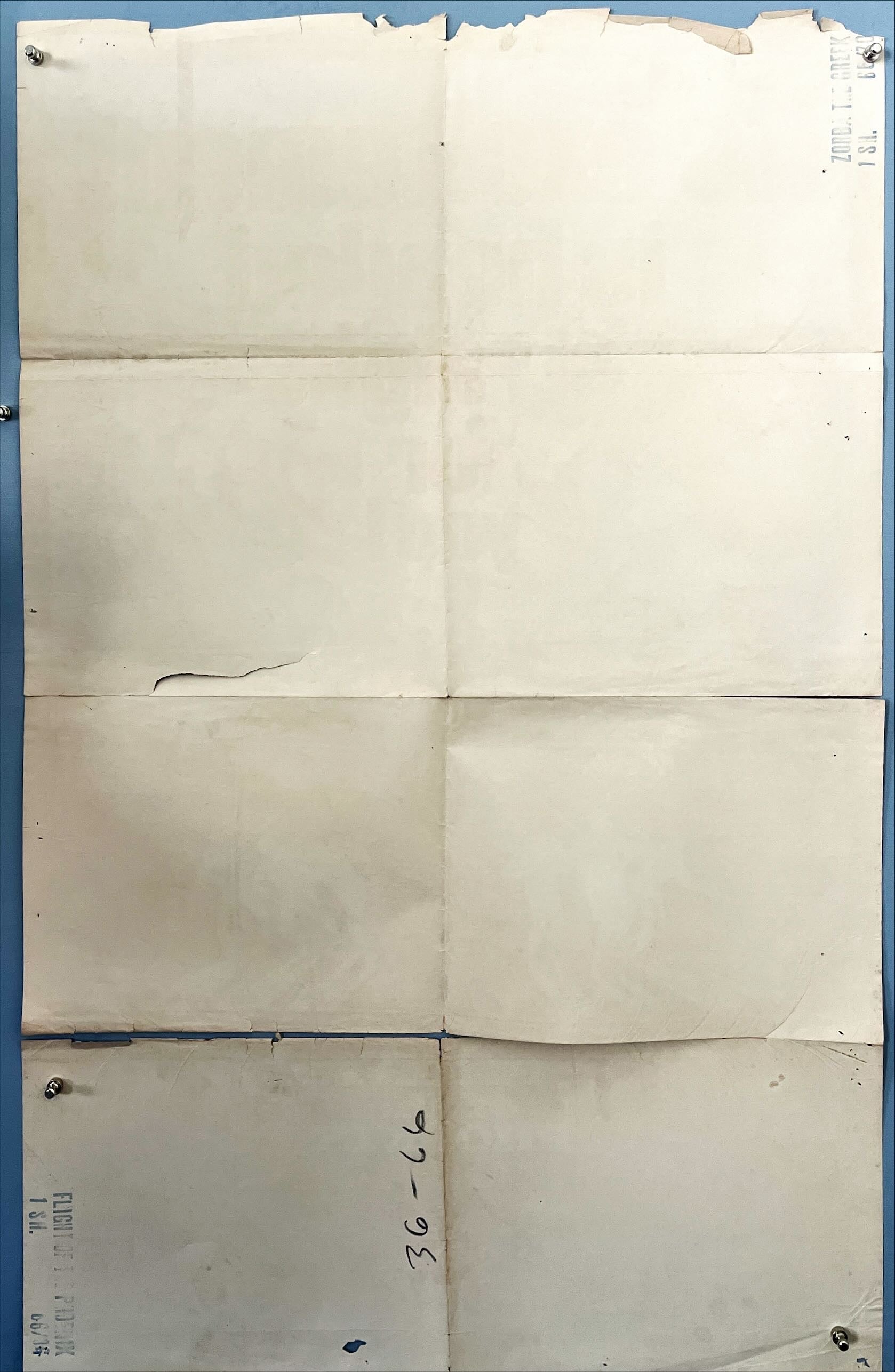 The Flight of the Phoenix (1965) – Original 1-Sheet Movie Poster  20th Century Fox | U.S. Theatrical Release | Folded | 27 x 41 in.