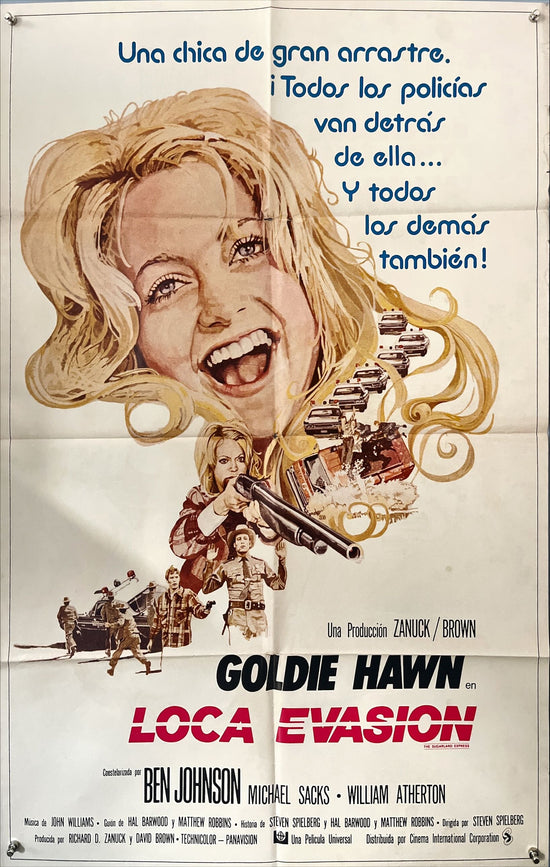 The Sugarland Express (Loca Evasion) – Original Argentine One Sheet (1974)