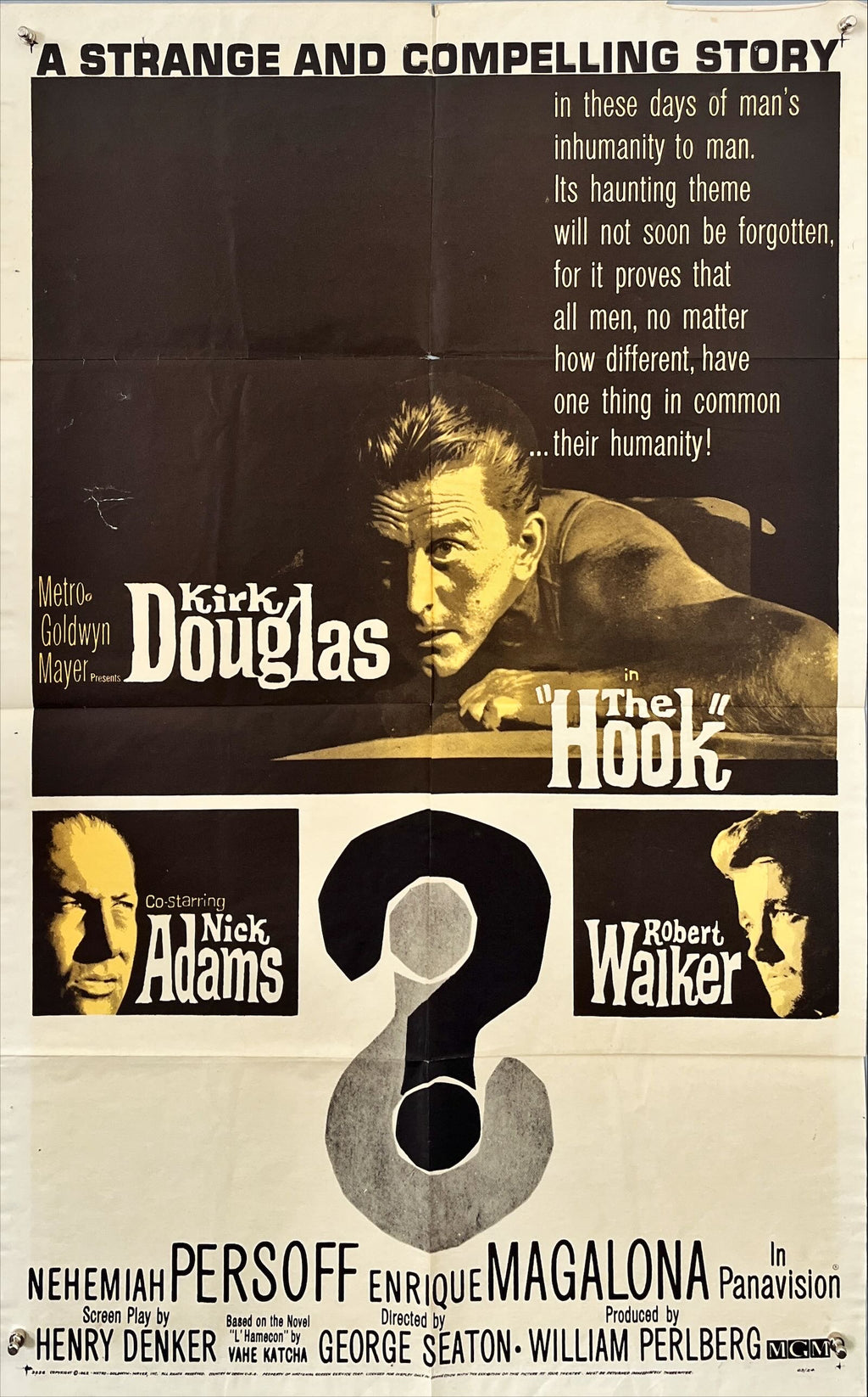 The Hook (1963) – Original One Sheet Movie Poster, Kirk Douglas