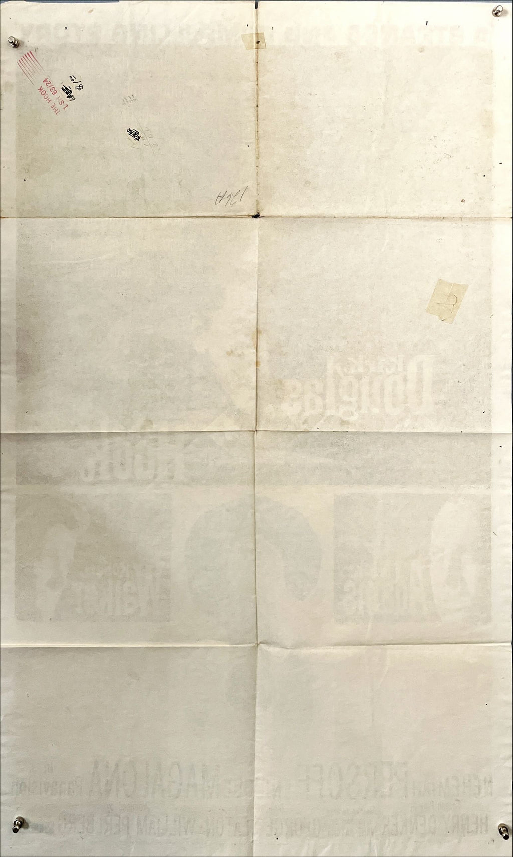 The Hook (1963) – Original One Sheet Movie Poster, Kirk Douglas