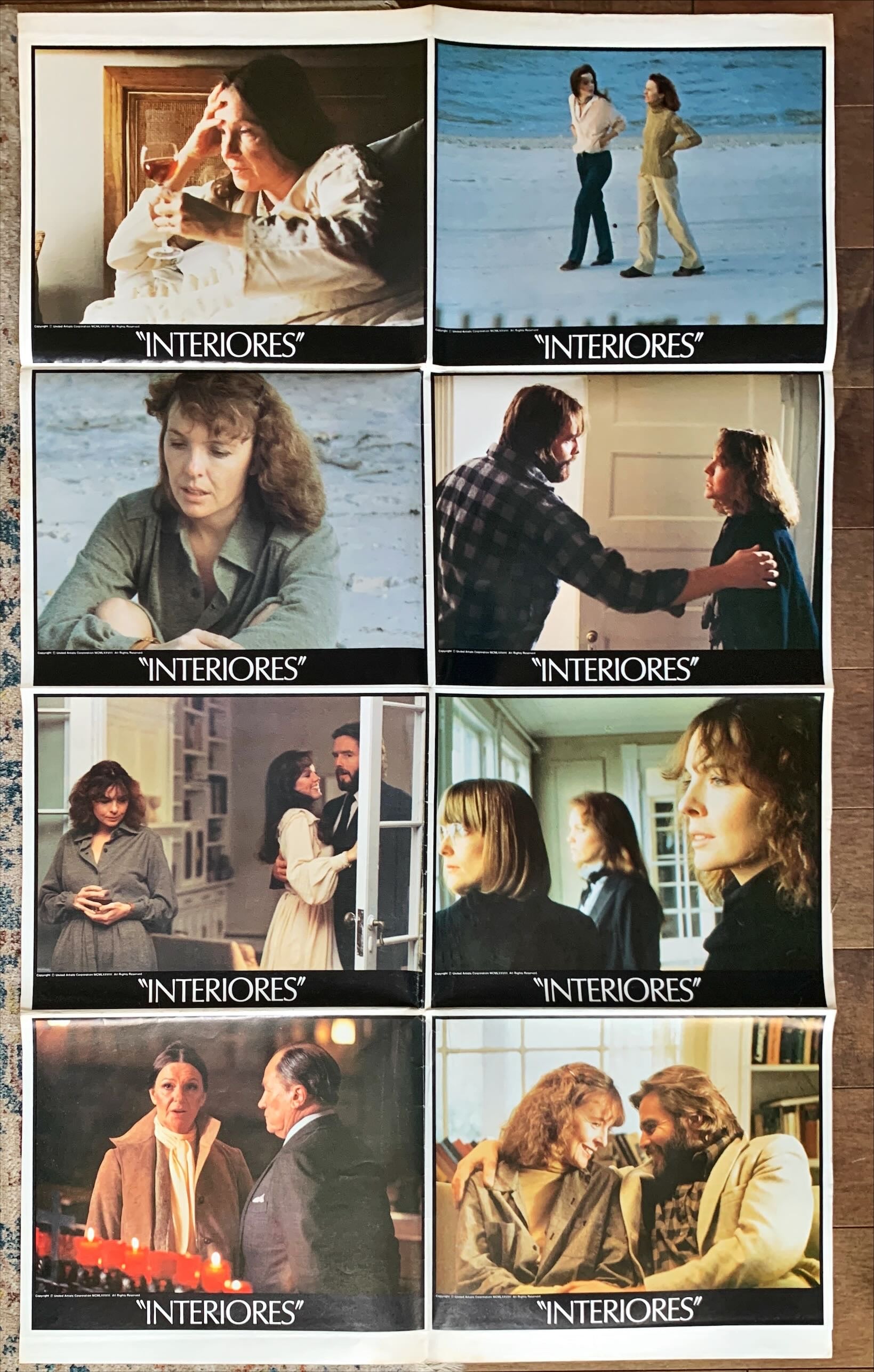 Interiors, partial Spanish/U.S. 1-stop poster '78 Diane Keaton, directed by Woody Allen, different image