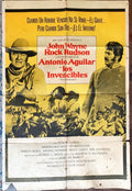 The Undefeated, spanish poster, style B 1sh '69 John Wayne & Rock Hudson rode where no one else dared