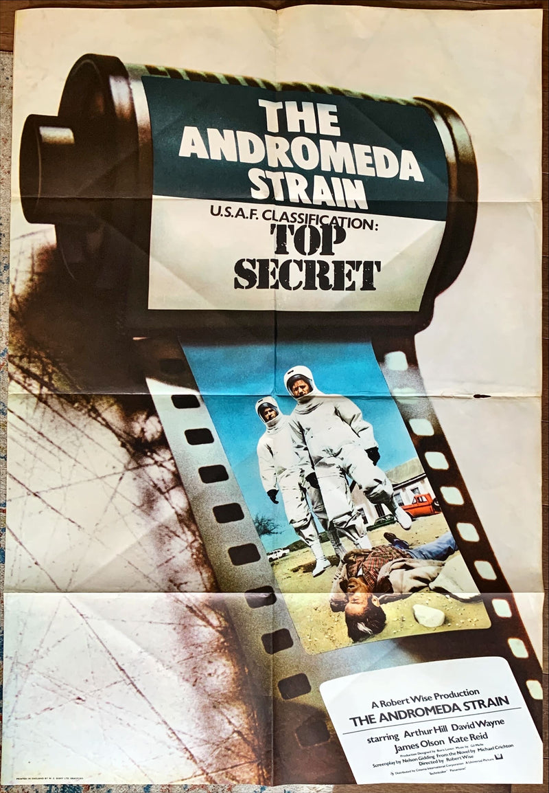 Andromeda strain, English one-sheet movie poster '71 different image