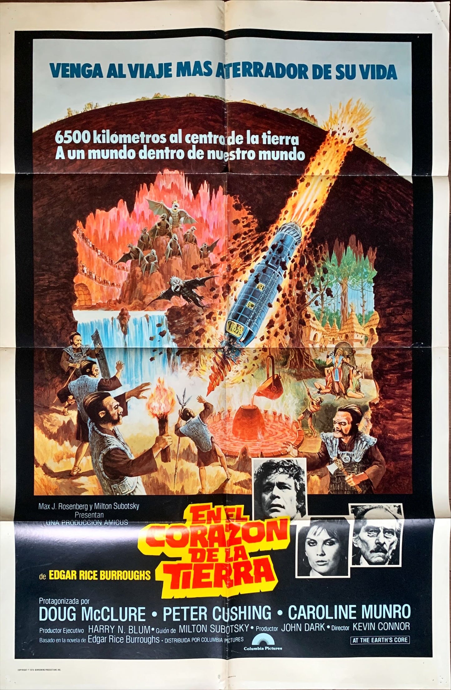 At the Earth's Core 1976 Edgar Rice Burroughs, Caroline Munro, Peter Cushing