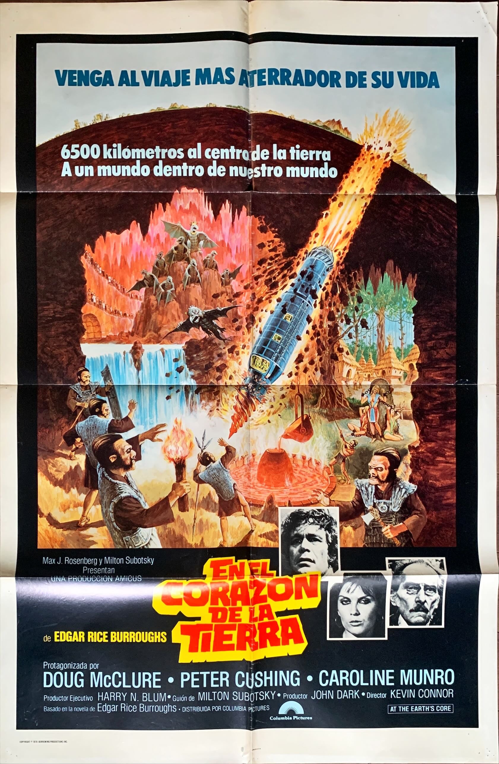 At the Earth's Core 1976 Edgar Rice Burroughs, Caroline Munro, Peter Cushing