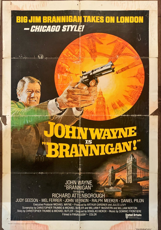 Brannigan,1975 great Brian Bysouth art of fighting John Wayne in England