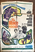 The Lost World,Spanish/U.S. one-sheet movie poster '60 Rennie, cool dinosaur