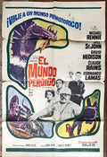 The Lost World,Spanish/U.S. one-sheet movie poster '60 Rennie, cool dinosaur
