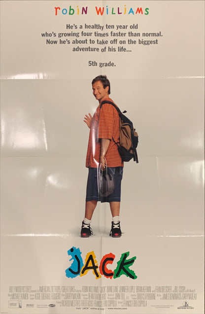 Jack, DS 1sh '96 Robin Williams grows up incredibly fast, Francis Ford Coppola