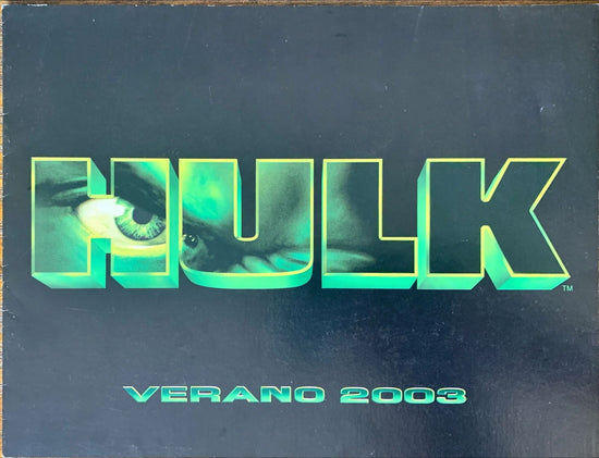 Hulk 2003 Spanish preview folder 5x7 aprox.