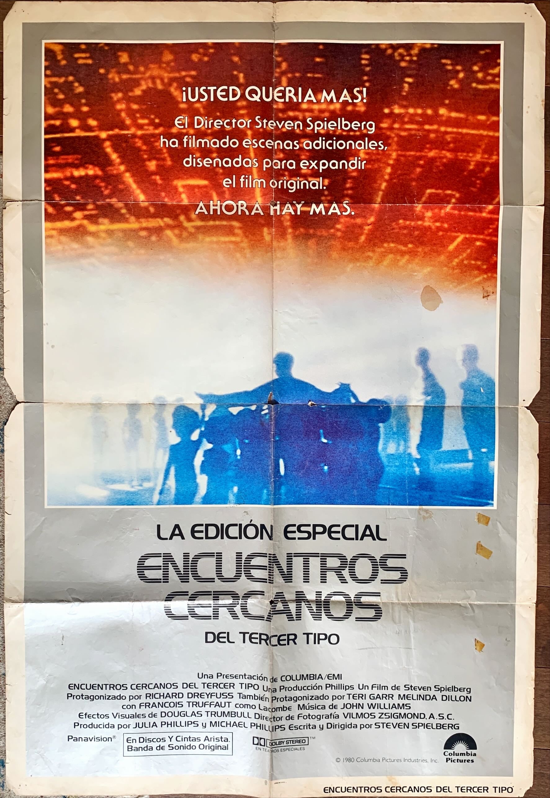 Close encounters of the third kind, special edition Spanish 1980 Steven Spielberg's classic, new scenes
