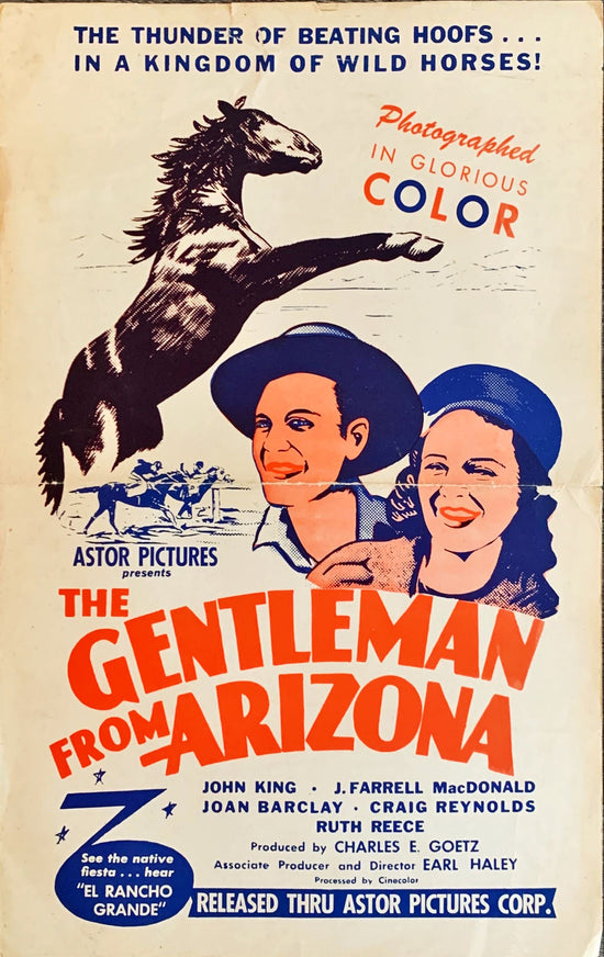 The gentleman from Arizona 1939 Western Original Press Book