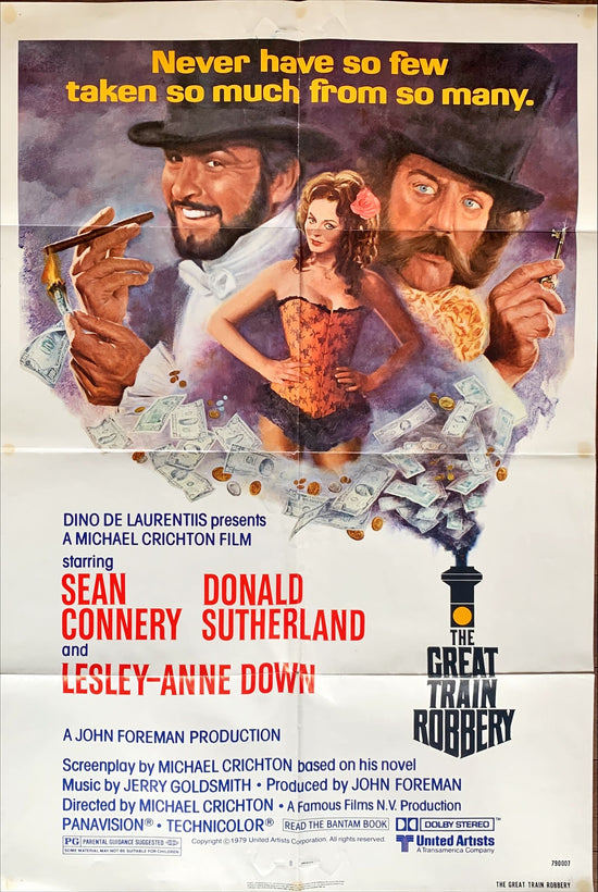 The great train robbery, 1979 art of Sean Connery, Sutherland & Down by Jung