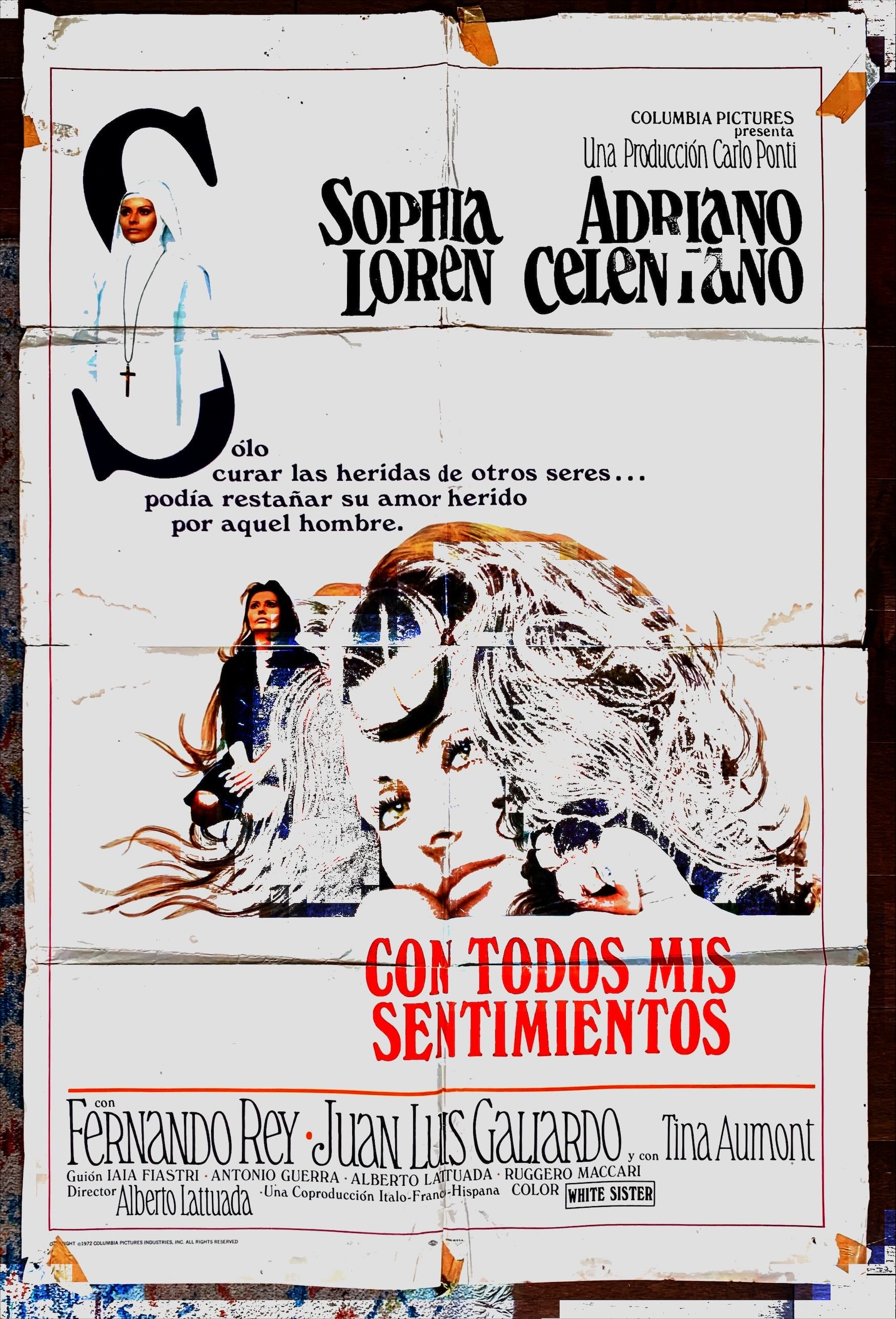 White sister, Spanish int'l 1sh 1972 many images of sexy Sophia Loren as you've never seen her before
