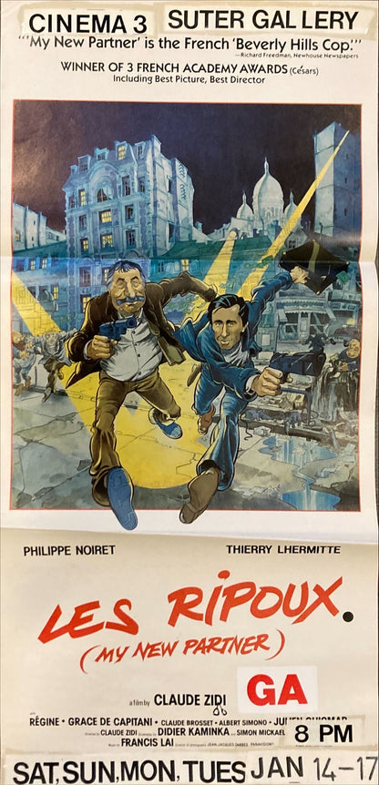 Les Ripoux (My new partner)  Australian Daybill '84 Philippe Noiret
