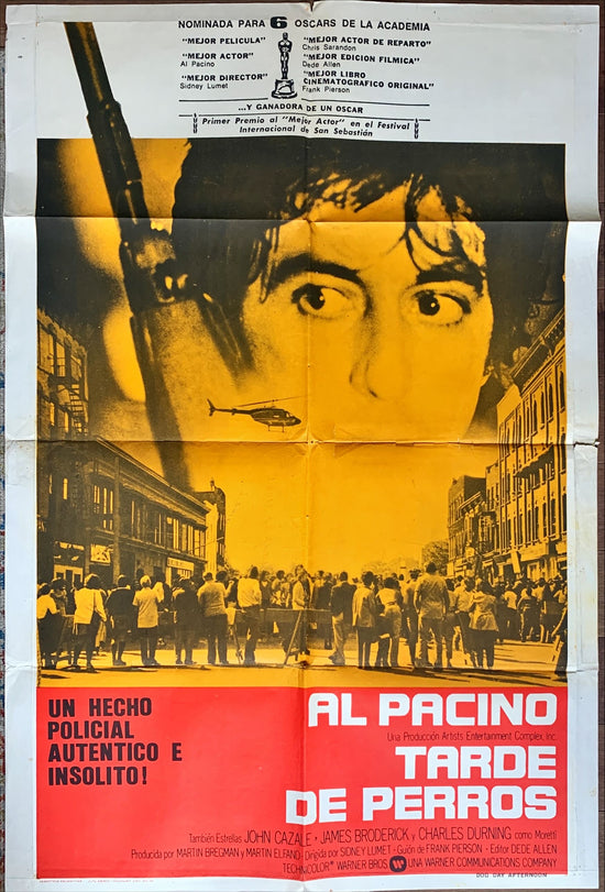 Dog Day afternoon style B spanishl 1sh 1975 Al Pacino, Sidney Lumet bank robbery crime classic