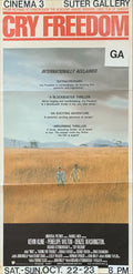 Cry Freedom, Australian Daybill, '87 Kevin Kline, Denzel Washington, directed by Richard Attenborough