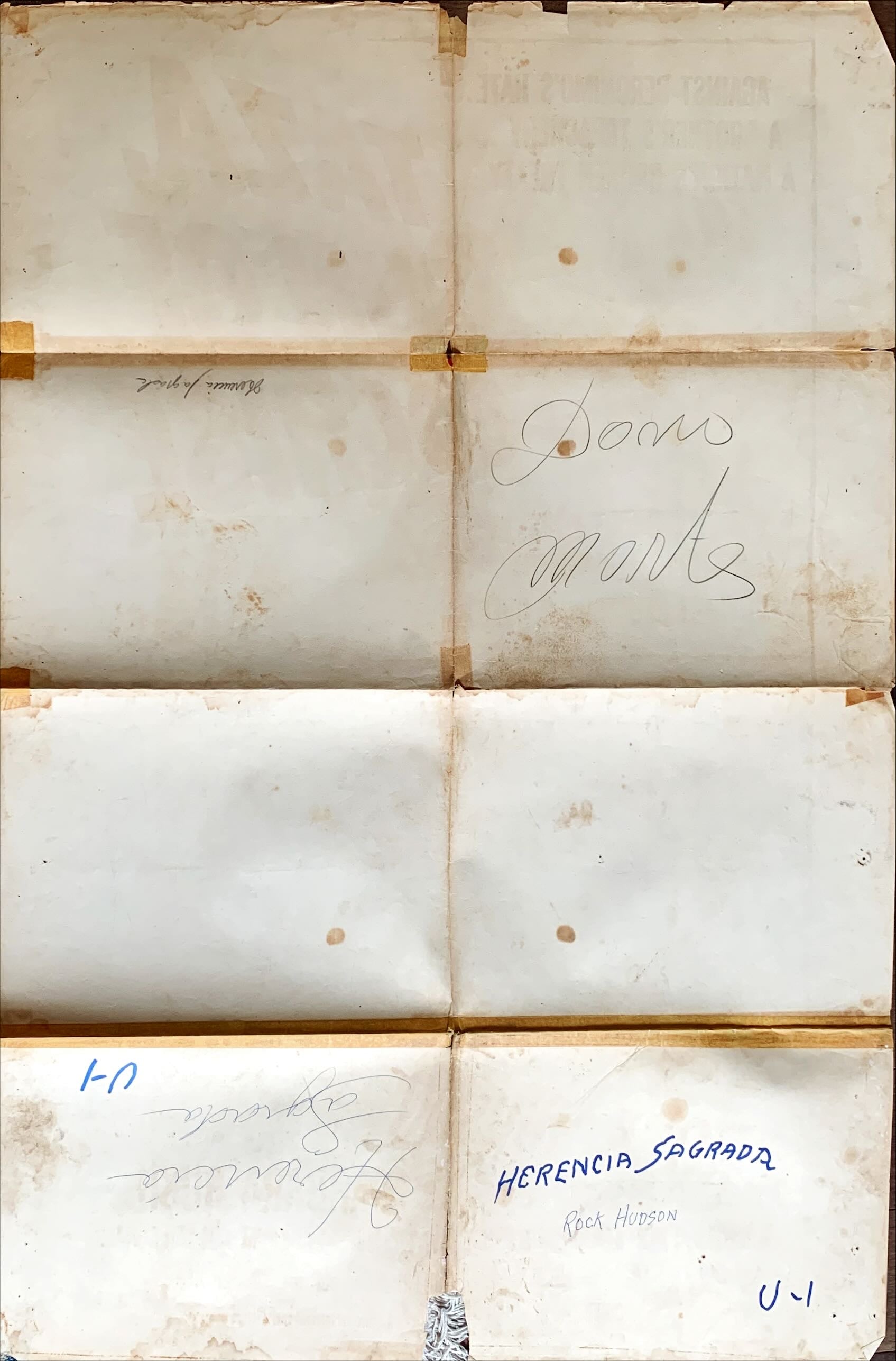 Taza son of Cochise,military one-sheet movie poster R60s Native American Rock Hudson