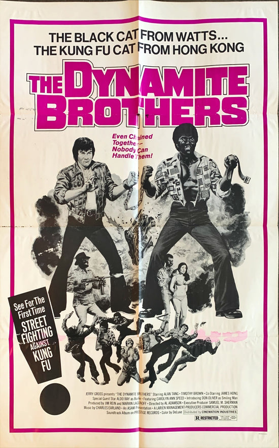 Dynamite Bros , 1973, original Kung Fu one sheet poster