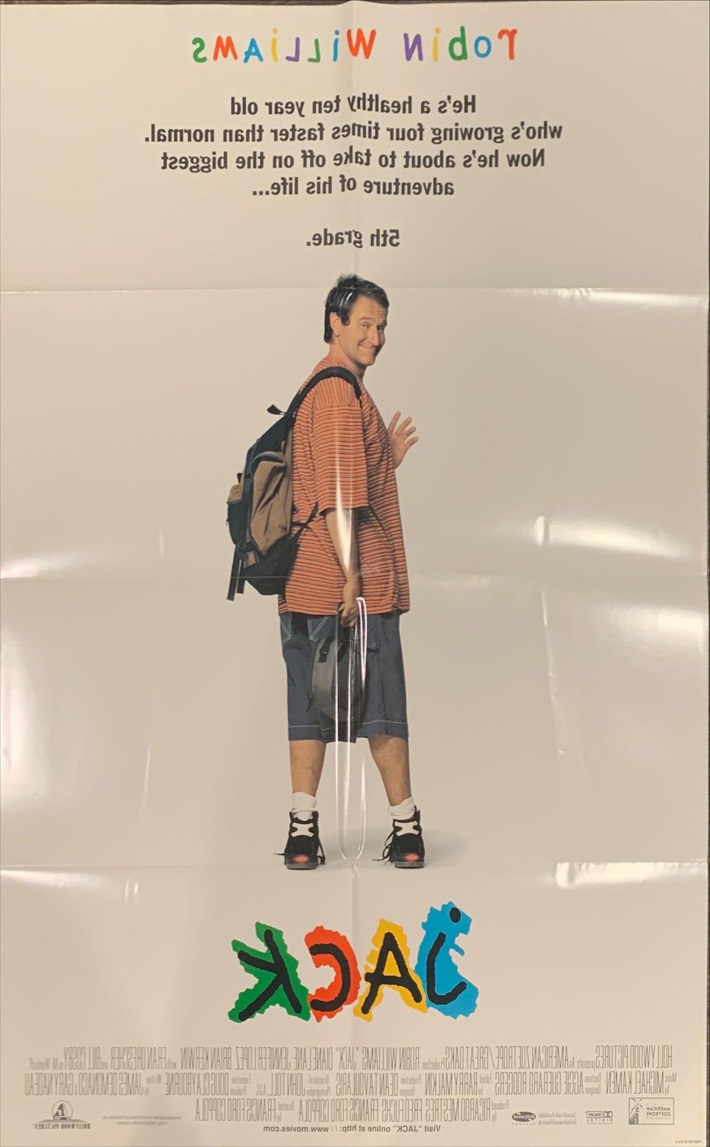 Jack, DS 1sh '96 Robin Williams grows up incredibly fast, Francis Ford Coppola