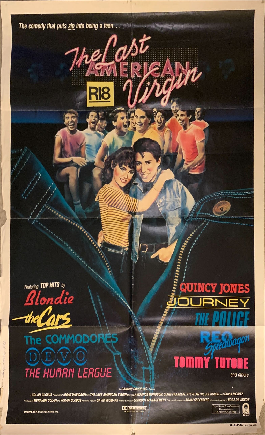 Last American Virgin, Australian daybill movie poster '82 comedy