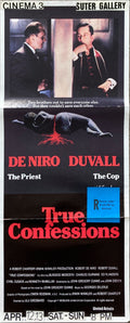 True Confessions, Aust daybill '81 priest Robert De Niro, detective Robert Duvall